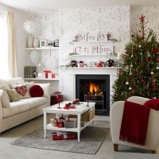    Trang trí phòng khách lộng lẫy trong ngày lễ Giáng Sinh