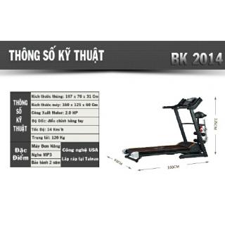 Máy Chạy Bộ Đa Năng BK-2014