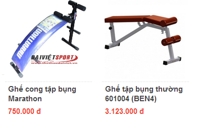 Ghế cong tập bụng hiệu quả