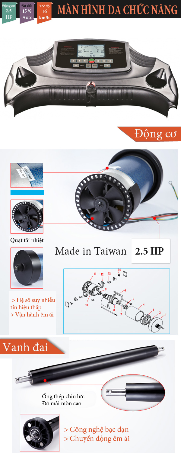 Máy chạy bộ Romeo _USA 2013