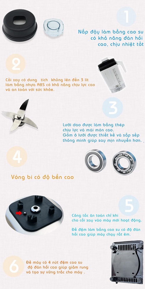 Máy xay sinh tố đa năng TM 767