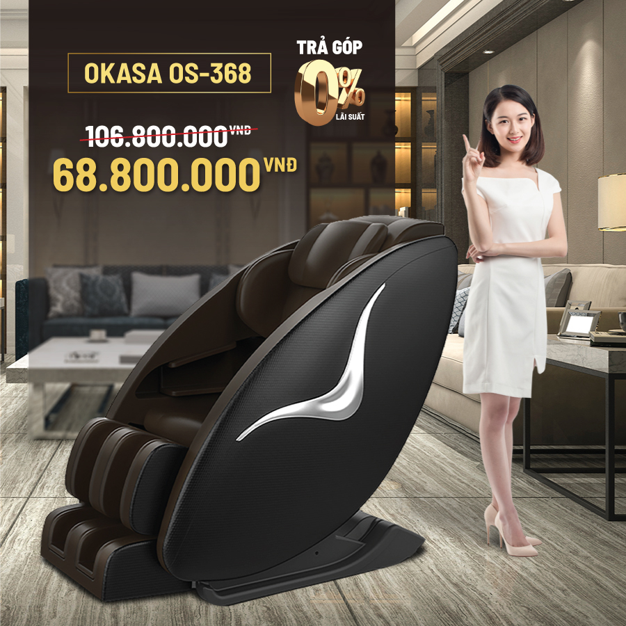 GHẾ MASSAGE OKASA OS-368 (NHẬP NGUYÊN CHIẾC) - ( 0)